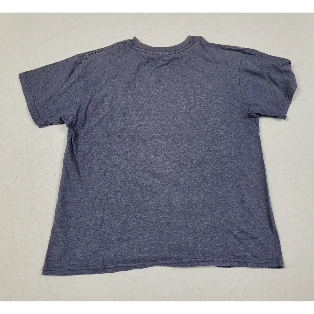 Marvel Captain America Distressed Shield Logo Blue Graphic T-Shirt Boy's Size XS